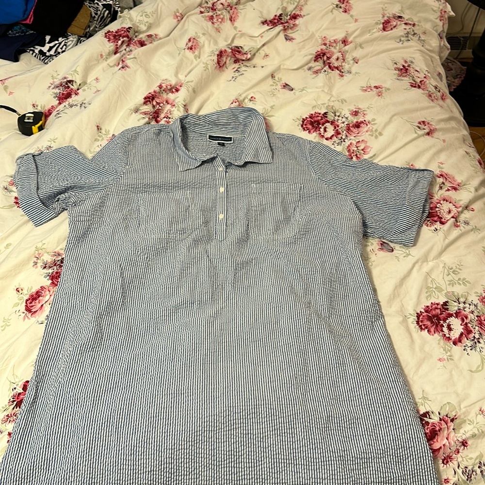 Women’s button up shirt dress/cover up